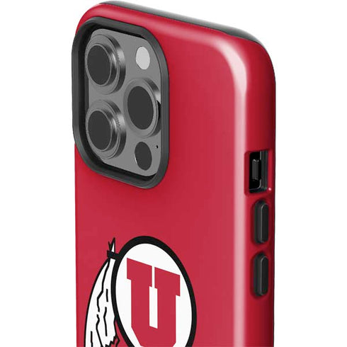 University of Utah Logo iPhone 15 Pro Impact Case